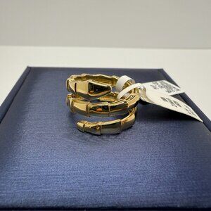 18K Genuine Gold Serpentine Wrap Ring Sz 6.5 (3.89g)